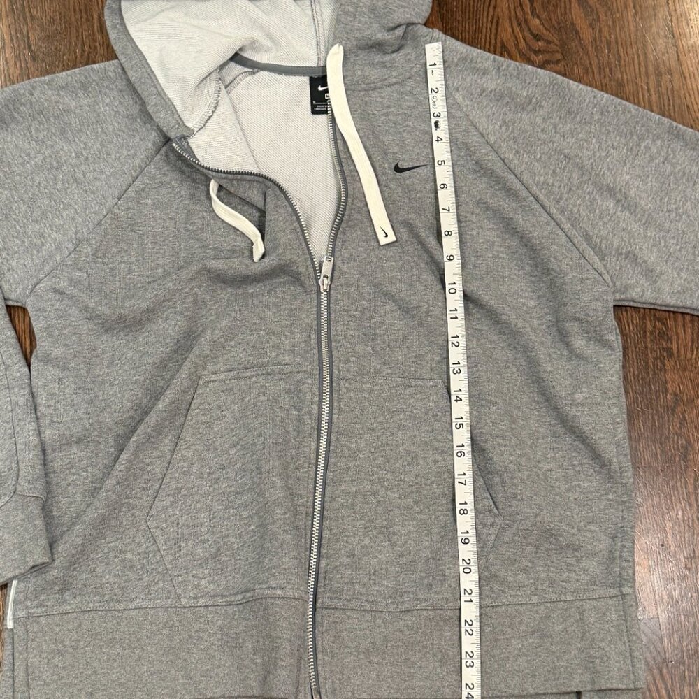 Nike Women’s Gray Split Hem Full Zip Hoodie Sweatshirt Medium - Picture 13 of 14